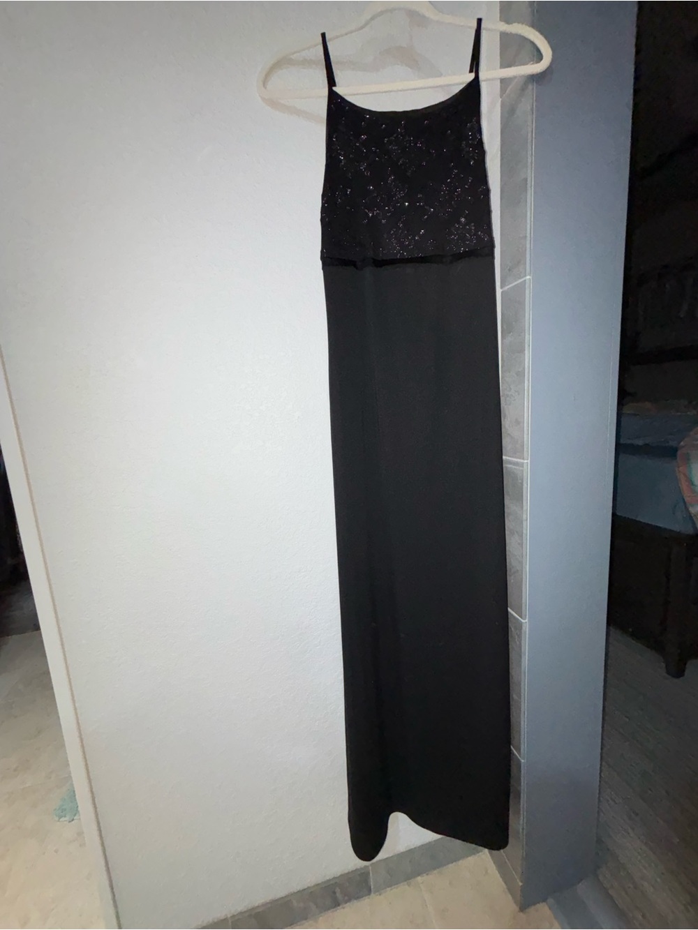 Byer Too! Black Maxi Dress with Spaghetti Straps